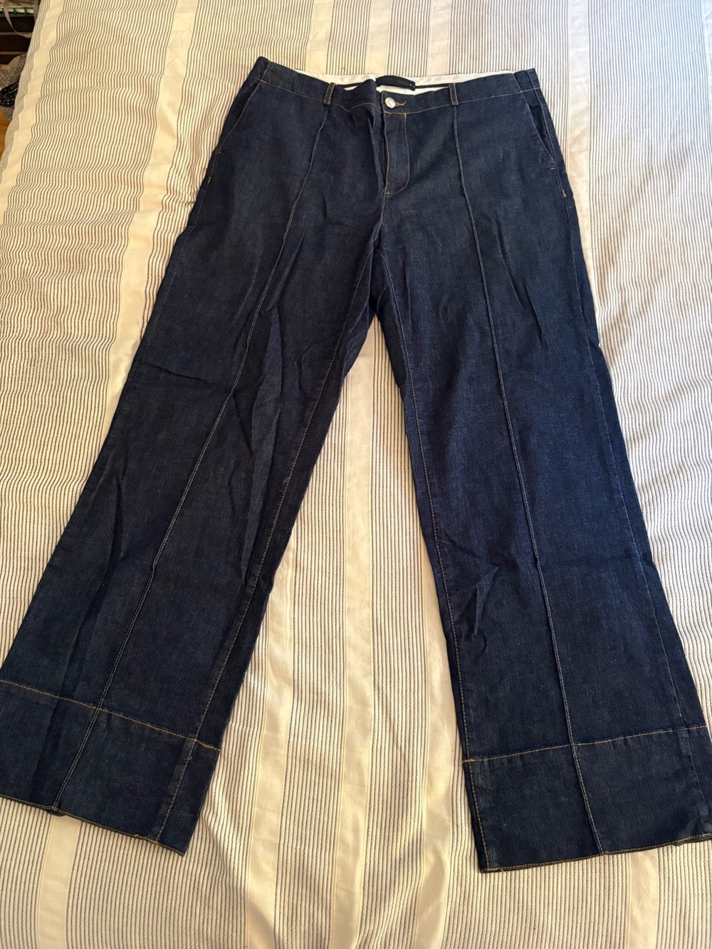 Zara Dark Denim Trousers